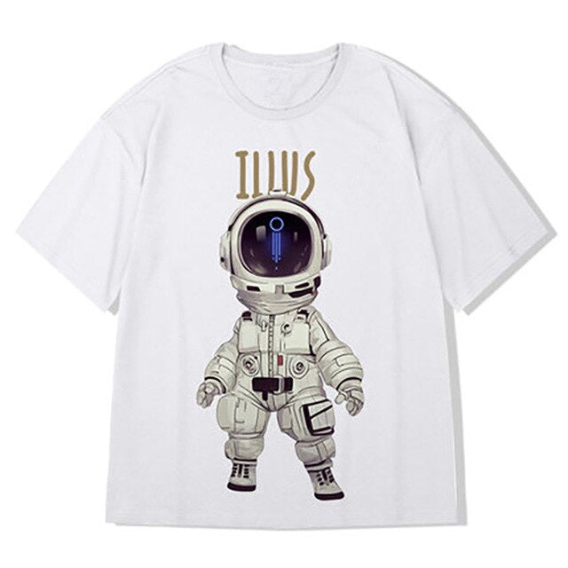 Men Cartoon Print Tees Summer Tshirts Mens Harajuku T Shirts Male hip hop tshirt Oversized Blakc Korean Clothes 5XL-6