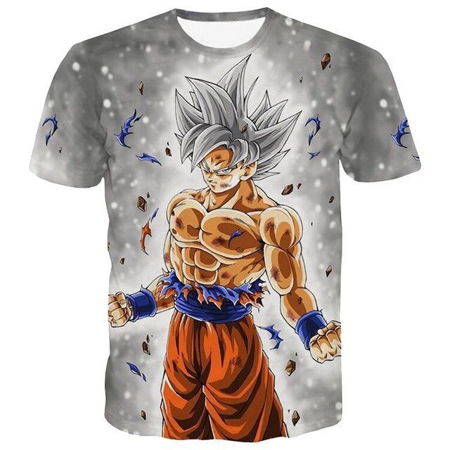Dragon Ball Z T Shirts Mens Summer 3D Print Super Saiyan Goku Black Zamasu Vegeta Dragonball Casual Tee Shirt tops Tee-11