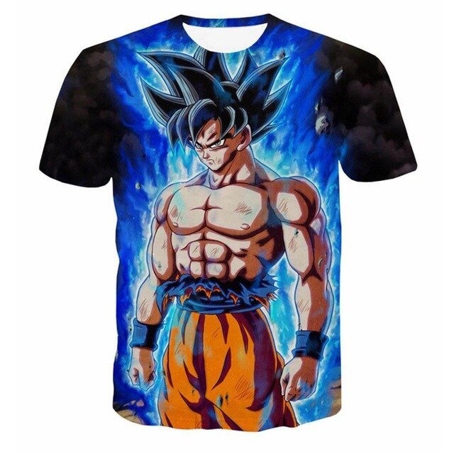 Dragon Ball Z T Shirts Mens Summer 3D Print Super Saiyan Goku Black Zamasu Vegeta Dragonball Casual Tee Shirt tops Tee-13