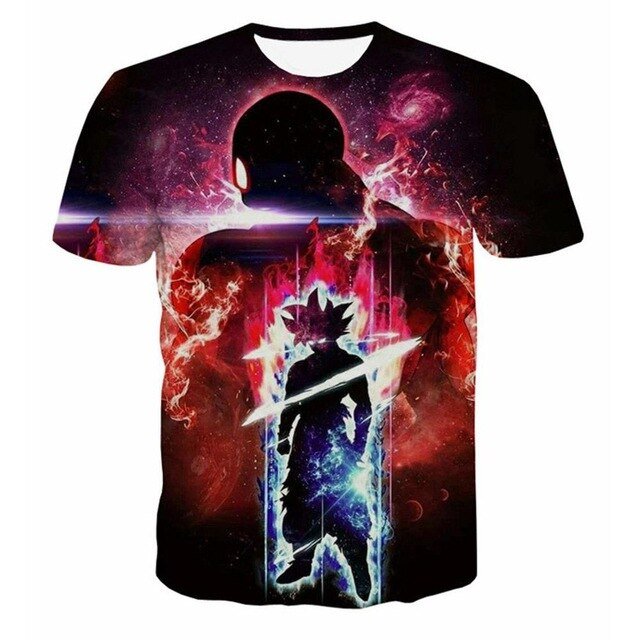 Dragon Ball Z T Shirts Mens Summer 3D Print Super Saiyan Goku Black Zamasu Vegeta Dragonball Casual Tee Shirt tops Tee-14