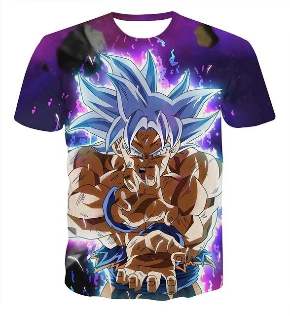 Dragon Ball Z T Shirts Mens Summer 3D Print Super Saiyan Goku Black Zamasu Vegeta Dragonball Casual Tee Shirt tops Tee-7