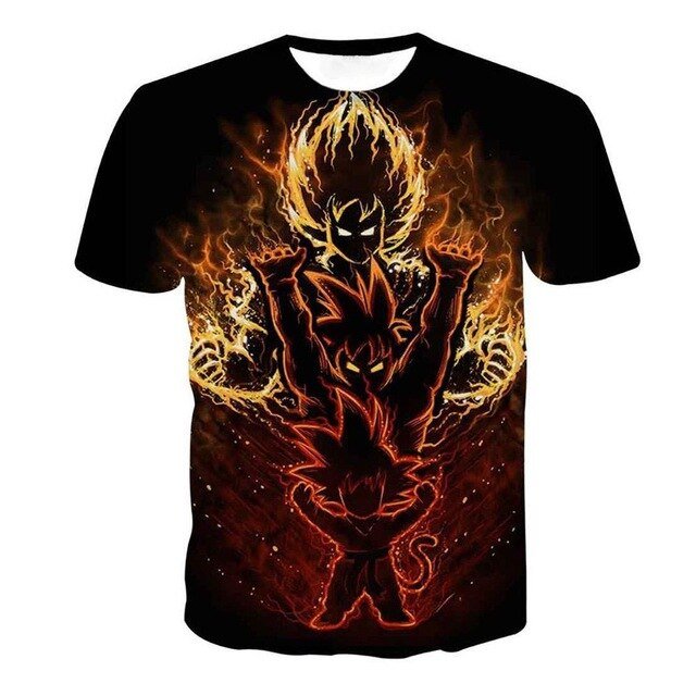 Dragon Ball Z T Shirts Mens Summer 3D Print Super Saiyan Goku Black Zamasu Vegeta Dragonball Casual Tee Shirt tops Tee-15